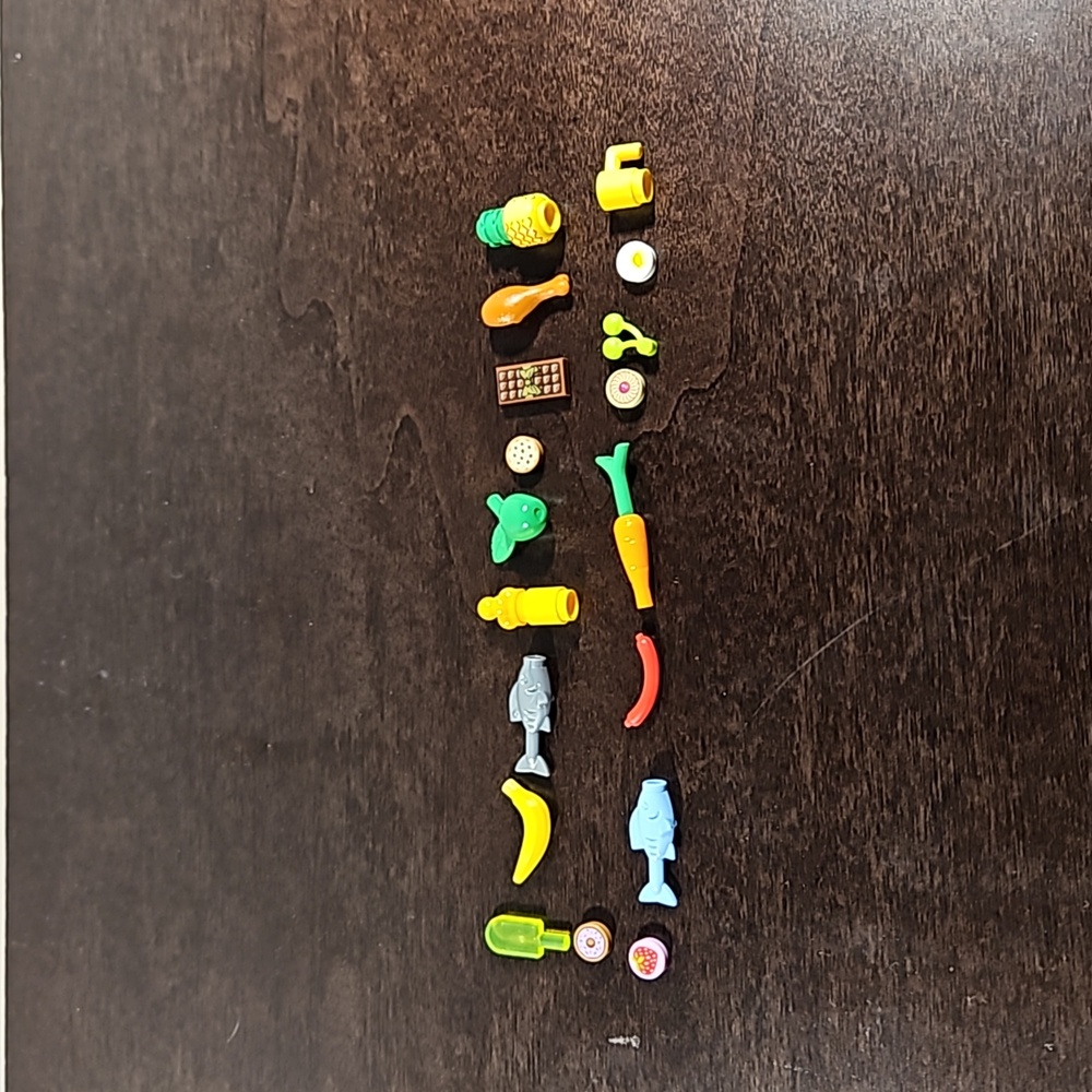 Lego assorted food pack.